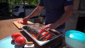 ЗАПЕКАЮ БОЛЬШУЮ СЕМГУ В ДЕРЕВЕНСКОЙ ПЕЧИ