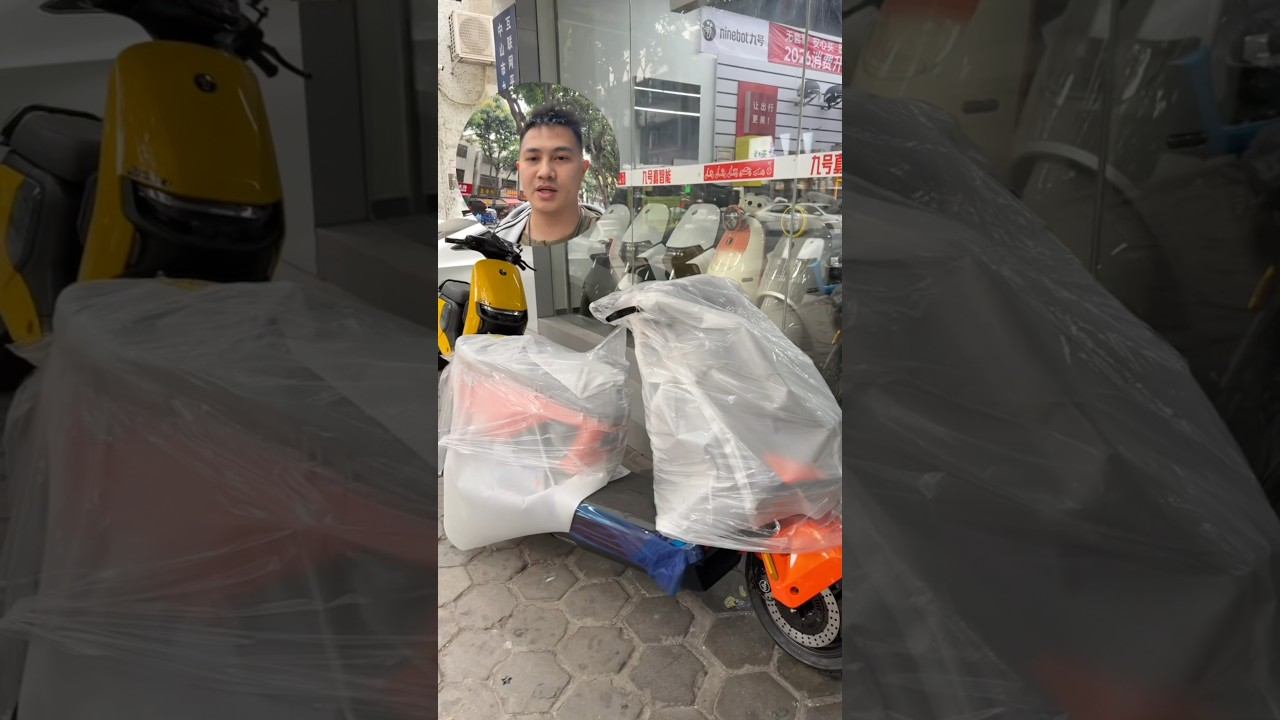 2026 Ярко-оранжевый электроскутер Ninebot M5 100 #оранжевый #ninebot #m5100 смотреть онлайн