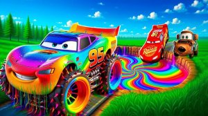 МУЛЬТИКИ ПРО МАШИНКИ 🚗 МОЛНИЯ МАКВИН И НОВЫЙ ЧЕЛЕНДЖ ПО БЕЗДОРОЖЬЮ. ТРАССА ДЛЯ ЧЕМПИОНОВ