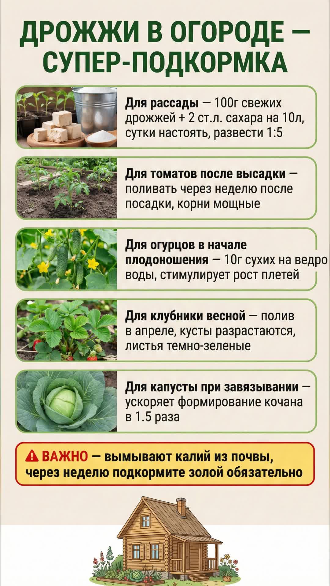 Как использовать дрожжи для подкормки огорода