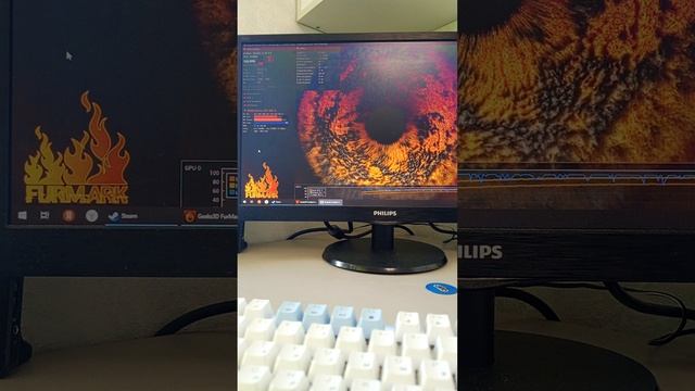 Видеокарта gtx 1080 ti 11 GB Gigabyte тест Furmark