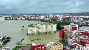 Разрушительный циклон "Леонардо" накрыл Пиренейский полуостров.