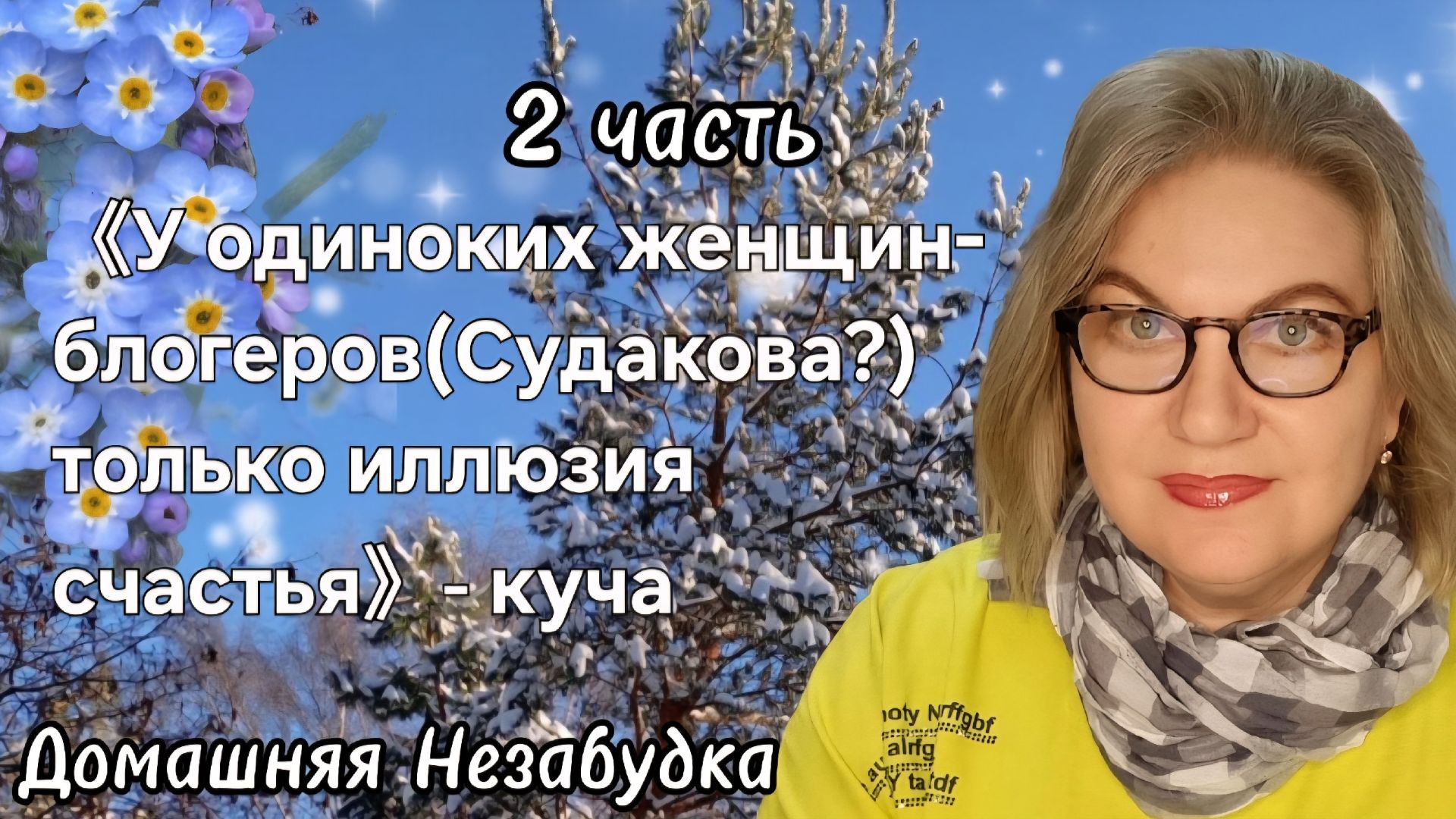 "У одиноких женщин-блогеров (Судакова?) только иллюзия счастья"- куча смотреть онлайн