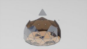 сборка купольного строения из сэндвич-панелей