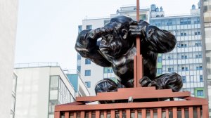 Фигура "Гориллы" из стеклопластика. ЖК Графити. г. Санкт-Петербург.