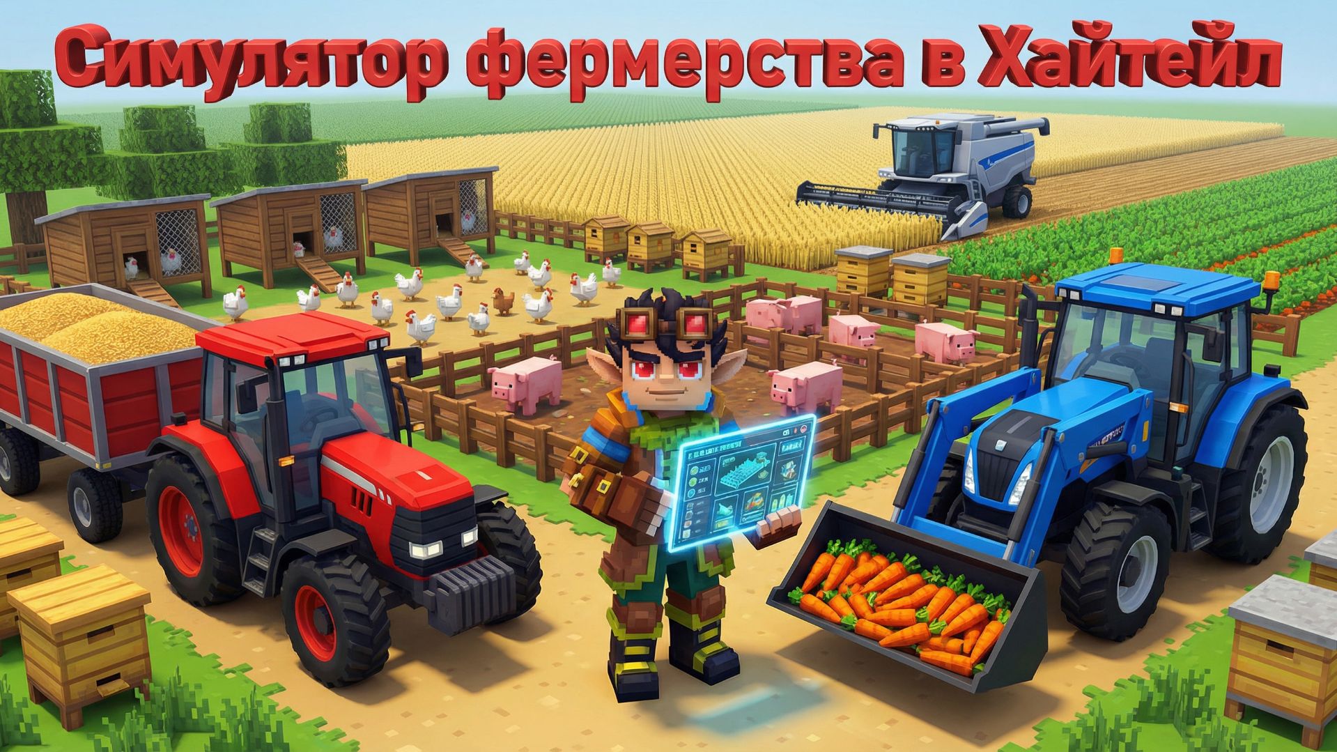 МОД НА СИМУЛЯТОР ФЕРМЕРСТВА В ХАЙТЕЙЛ, ТРАКТОРЫ И СЕМЕНА КАК В Farming Simulator 25! ОБЗОР hyfarming смотреть онлайн