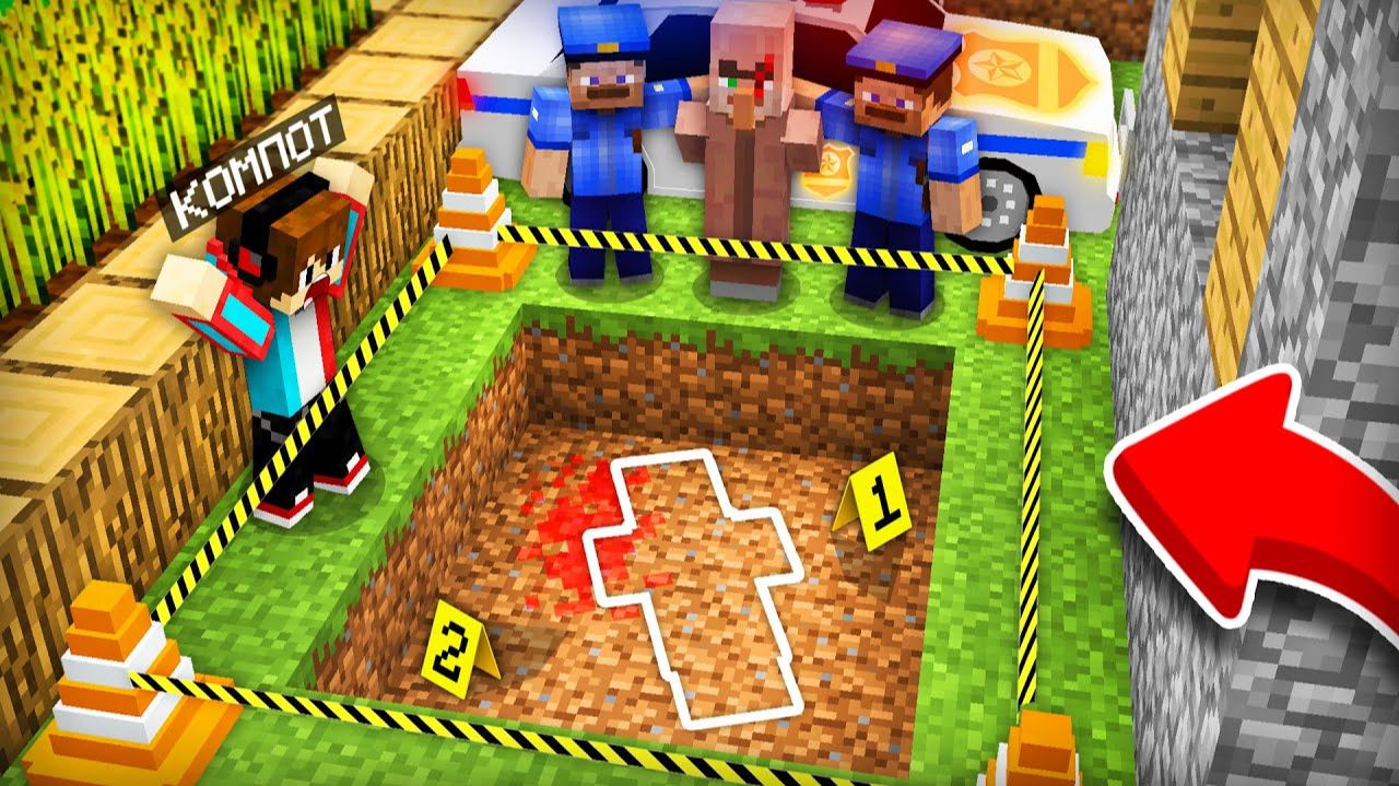 🤨ЖИТЕЛЬ СКРЫВАЛ ЭТО ОТ ПОЛИЦИИ В МАЙНКРАФТ🤔 смотреть онлайн