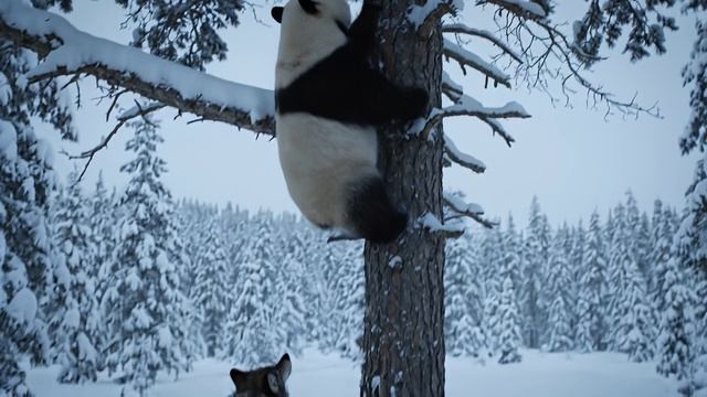 Панда на дереве. смотреть онлайн