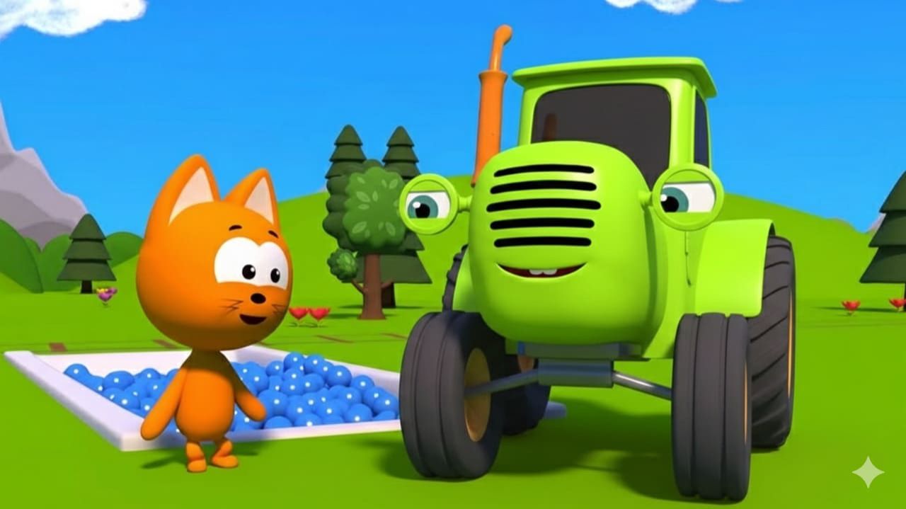 ВЕСЁЛЫЕ ИГРЫ И ОБУЧЕНИЕ ДЛЯ ДЕТЕЙ | СИНИЙ ТРАКТОР | МАША И МЕДВЕДЬ | ДЕТЯМ смотреть онлайн