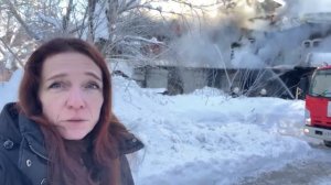 Дом купца каменева горит на Ильинке