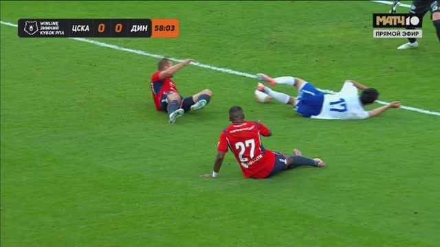 Гол Максима Осипенко с пенальти. ЦСКА - Динамо. 0:1 (видео) WINLINE Зимний Кубок РПЛ 2026. Футбол смотреть онлайн