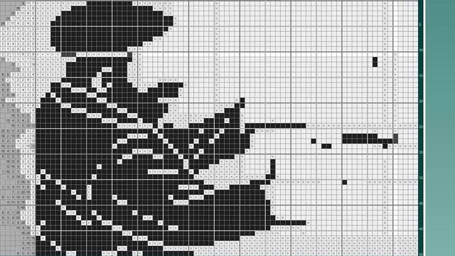 Ограбление [★★★★] Решение японского кроссворда.