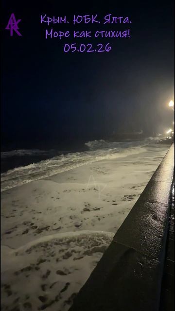 Крым. ЮБК. Ялта. Море как стихия. 05.02.26