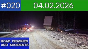 ДТП. Подборка на видеорегистратор за 04.02.2026 Февраль 2026