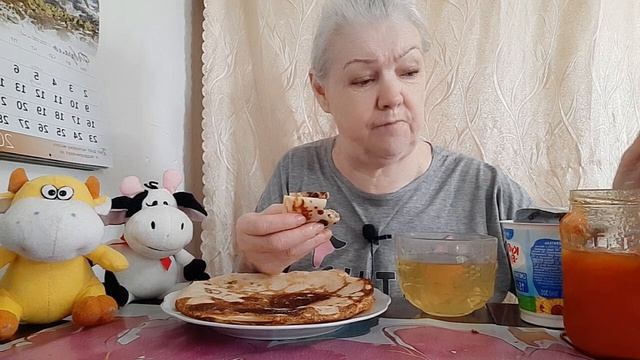 06. 02. 26 #mukbangtatyanaeats #блины 🥞☕ 06. 02. 26 #mukbangtatyanaeats #блины 🥞☕