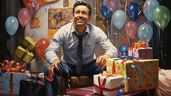 С днём рождения мужчине. Роскошная музыкальная открытка с песней.