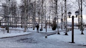 Гуляем по набережной Северной Двины,макет монастыря!