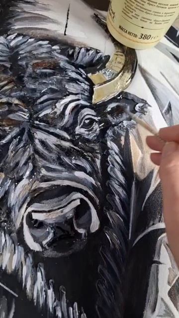 Символ силы #art #творчество #painting #картины #искусство #horse #зубр #художник Символ силы #art #творчество #painting #картины #искусство #horse #зубр #художник