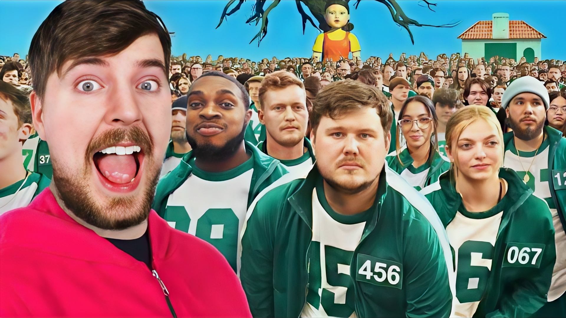 Игра в Кальмара в реальной жизни на $456,000. Мистер Бист смотреть онлайн