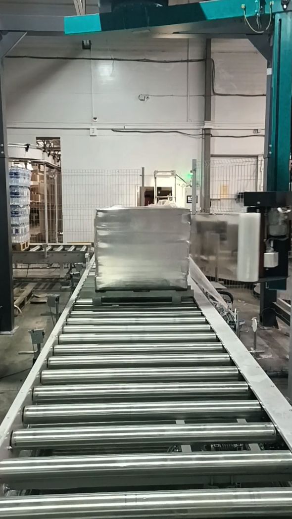 Работа автоматического паллетообмотчика Atlanta Stretch Revolution LS смотреть онлайн