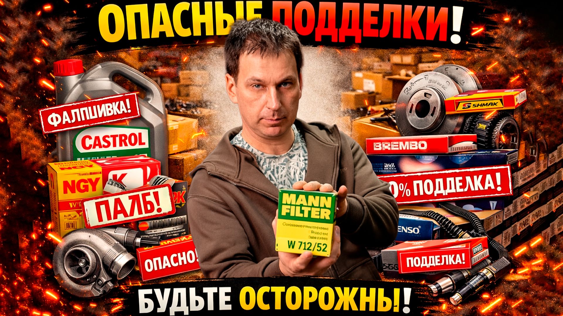 ТАКИЕ ФИЛЬТРЫ НЕЛЬЗЯ СТАВИТЬ! Подделки фильтров Mann, трещина в форсунках GM! Часть 2 смотреть онлайн