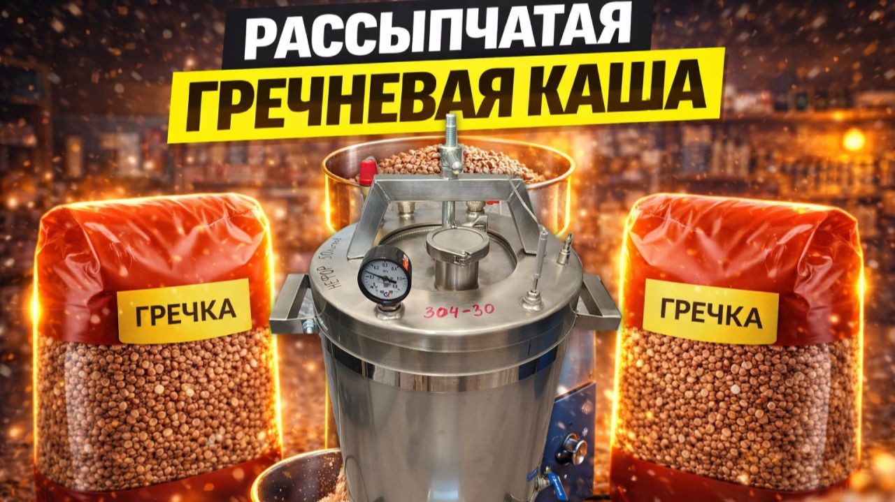 Самый простой рецепт, как приготовить рассыпчатую гречневую кашу в автоклаве. Эксперимент с бульоном смотреть онлайн