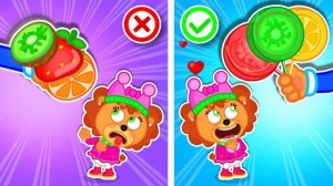 СЕМЕЙКА ЛЬВОВ И РАДУЖНЫЕ КОНФЕТЫ. МУЛЬТИК ДЛЯ ДЕТЕЙ