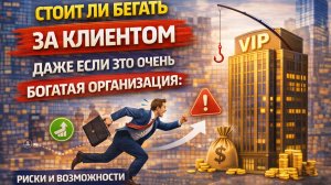 Стоит ли бегать за клиентом даже если это очень богатая организация: риски и возможности #продажи