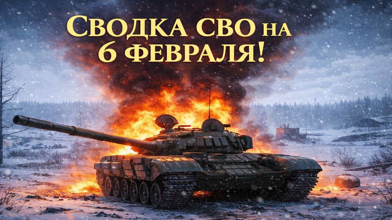 Сводка СВО на 6 Февраля. Новости СВО. СВО на Украине. Новости сегодня 06.02.2026 смотреть онлайн
