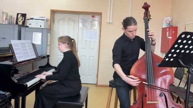 Каткина Елизавета, Бухмиллер Тимофей Б.Марчелло Соната для контрабаса и фортепиано F-dur, I,II ч.