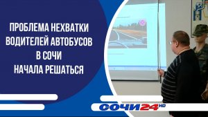 Проблема нехватки водителей автобусов в Сочи начала решаться