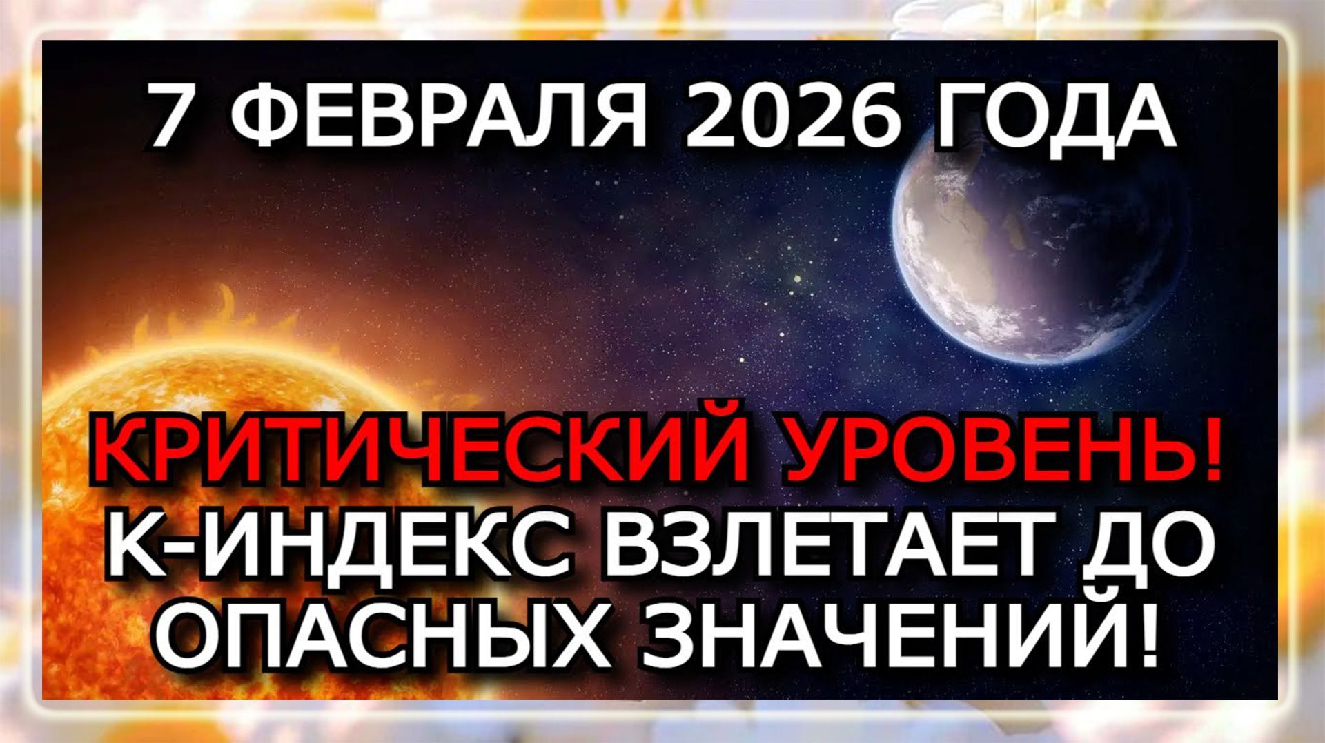 МАГНИТНЫЕ БУРИ 7 ФЕВРАЛЯ 2026 — ГЕОМАГНИТНЫЙ ШТОРМ ДО K8, ПОВТОР УДАРА смотреть онлайн