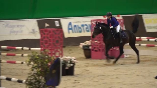 Первый день соревнований, высота 110 см, 3 повала на маршруте из 11 препятствий.