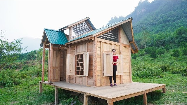 Устанавливаю деревянные двери и окна. Строю дом мечты. Серия 5. Хуан Ли смотреть онлайн