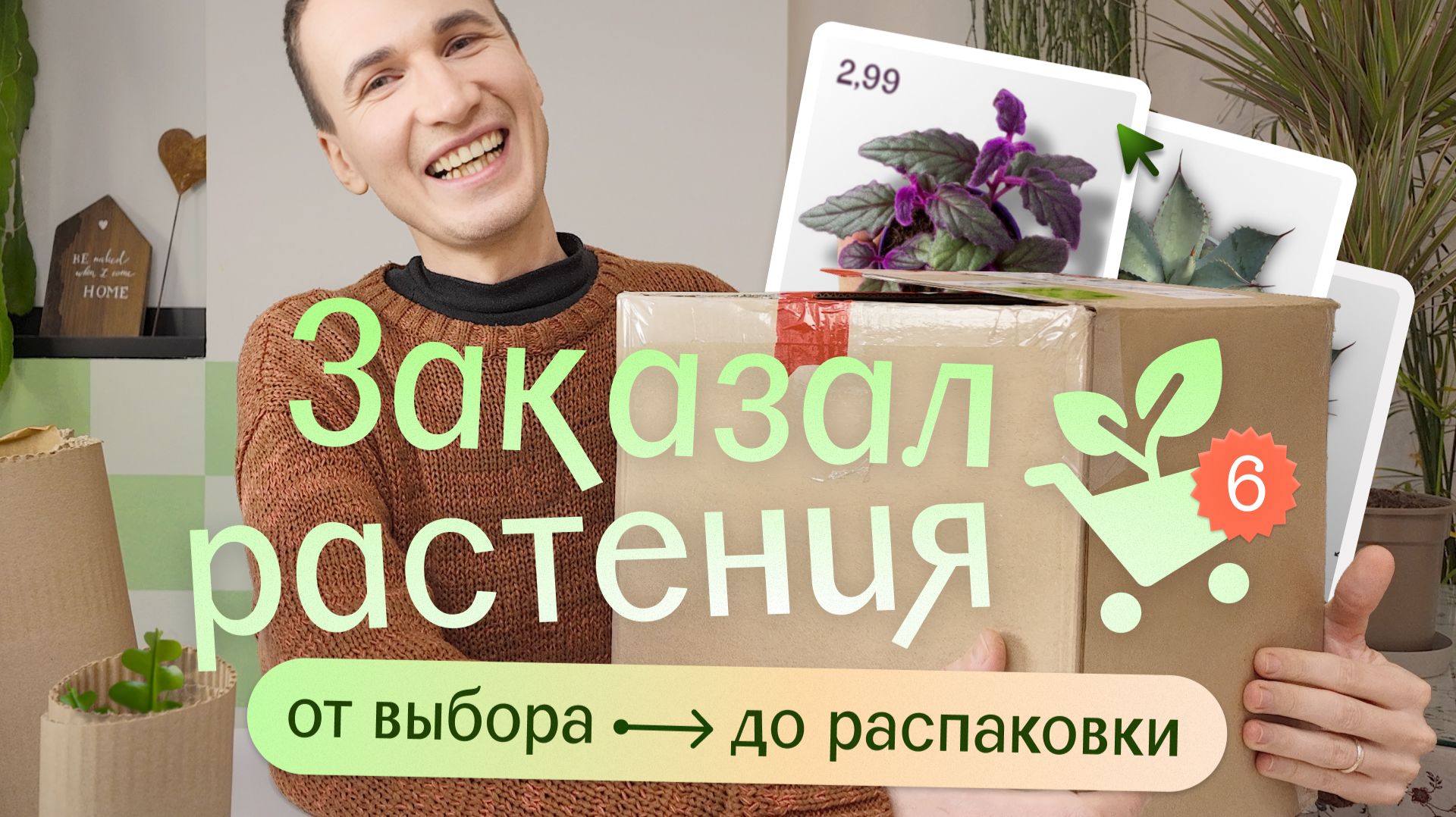 Купил растения онлайн… что приехало? Распаковка и обзор