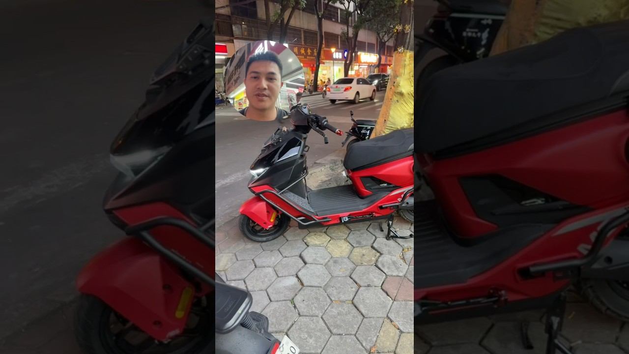 2025 Электроскутера на отправку из Китая в Россию Ninebot M5 100 черно-красный #ninebot #m5100 смотреть онлайн