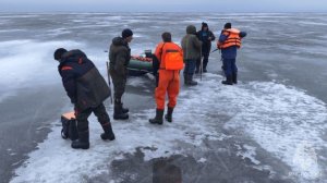 Семнадцать рыбаков унесло на льдинах на Тщиеском водохранилище в Адыгее