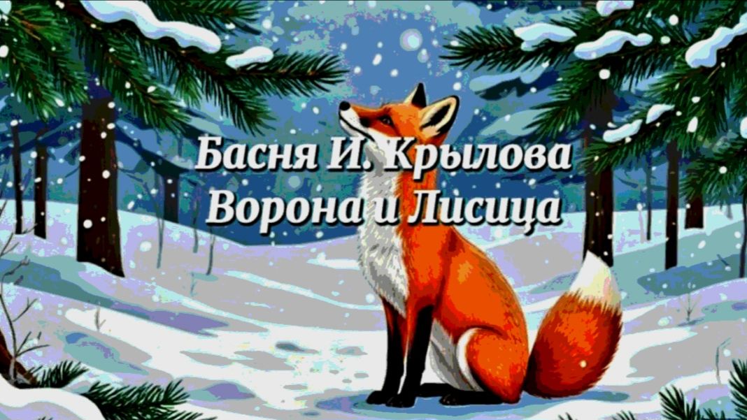Басня И. Крылова - Ворона и Лисица. Мультфильм смотреть онлайн