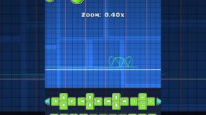 2 "бага" из редактора платформера в Geometry Dash 2.2