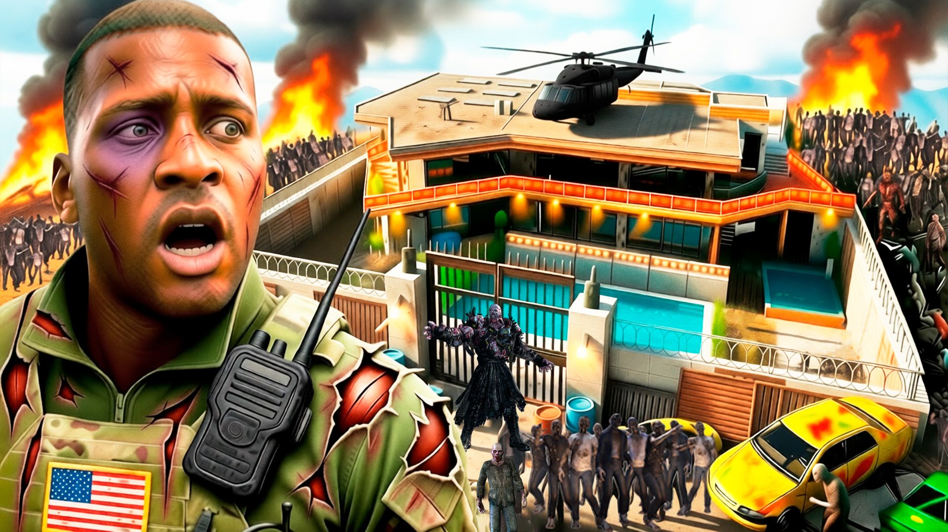 Защитить Дом Франклина от Армии Зомби в Гта 5! Конец Света и Апокалипсис в Gta 5 Онлайн смотреть онлайн