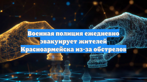 Военная полиция ежедневно эвакуирует жителей Красноармейска из-за обстрелов