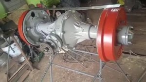 Мой новый мини трактор колея 70см (задний мост)