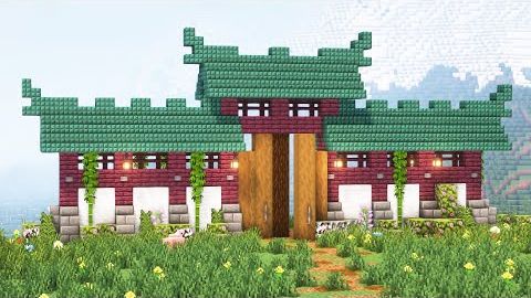 Японские ворота в майнкрафте. смотреть онлайн