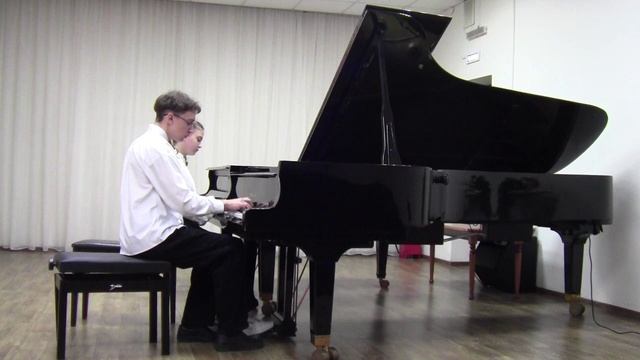 Фортепианный дуэт Титов Кирилл Буланова Диана Д.Попов Американская рапсодия