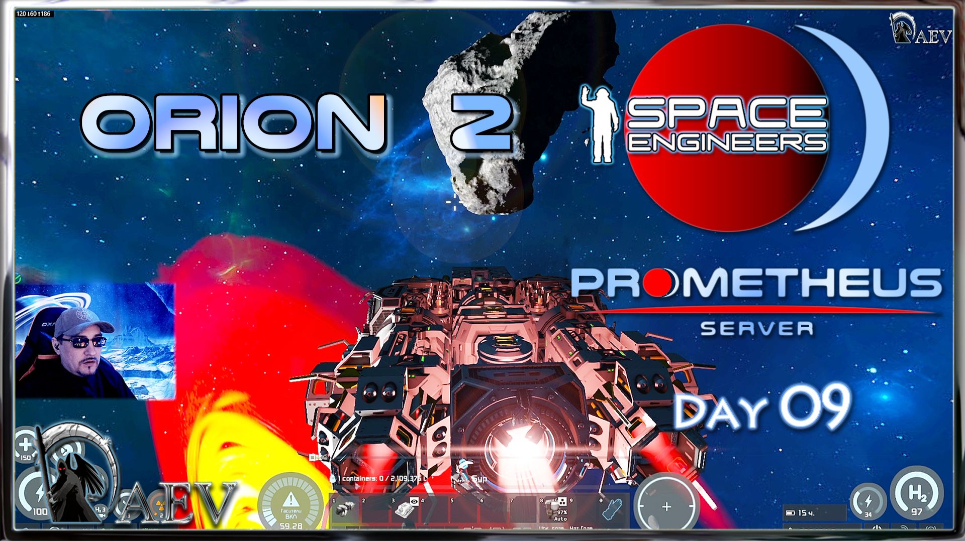 Space Engineers ORION 2 🌌 s09 Обработка напильником🚀 🌌 Prometeus Server 🪐 смотреть онлайн