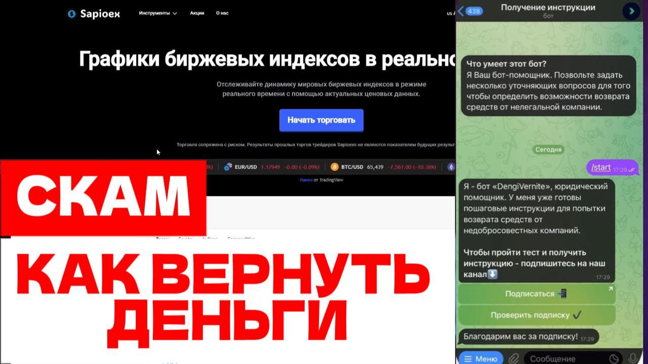 Sapioexs (sapioexs.com) обзор, отзывы. Обман?