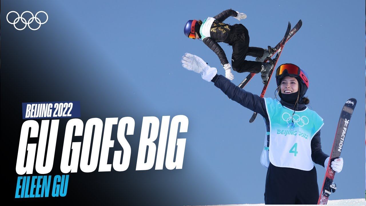 Айлин Гу творит историю: трюк на 1620° и золото в биг-эйре | Пекин 2022