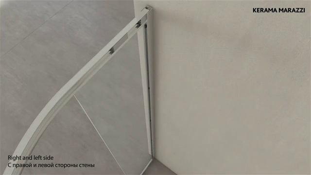 Видеоинструкция: душевой уголок раздвижной в четверть круга «Ветро» KERAMA MARAZZI