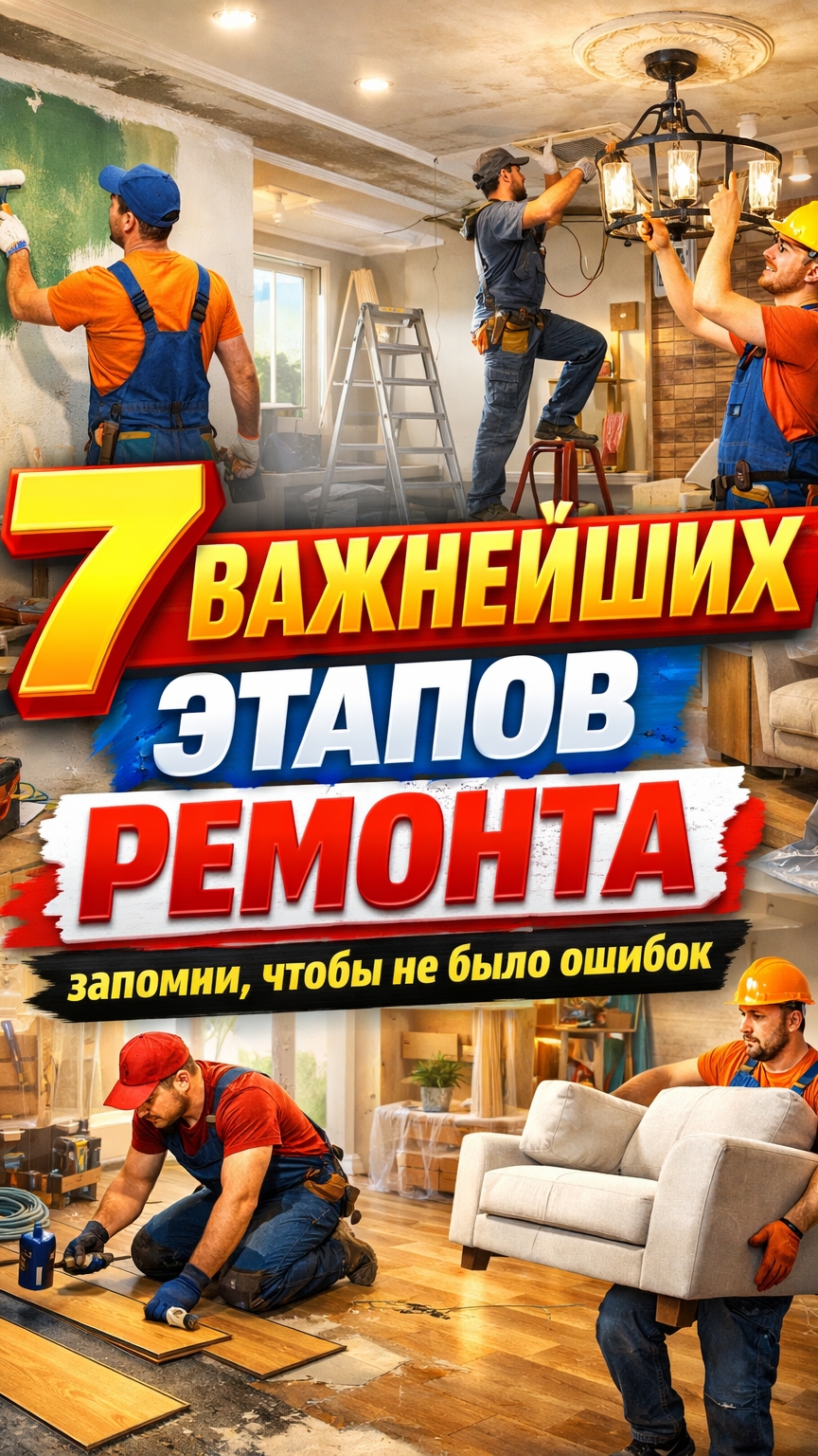 7 ЭТАПОВ РЕМОНТА. Должен знать каждый #ремонт #дизайнинтерьера #дизайн #мебель #дизайнпроект 7 ЭТАПОВ РЕМОНТА. Должен знать каждый #ремонт #дизайнинтерьера #дизайн #мебель #дизайнпроект