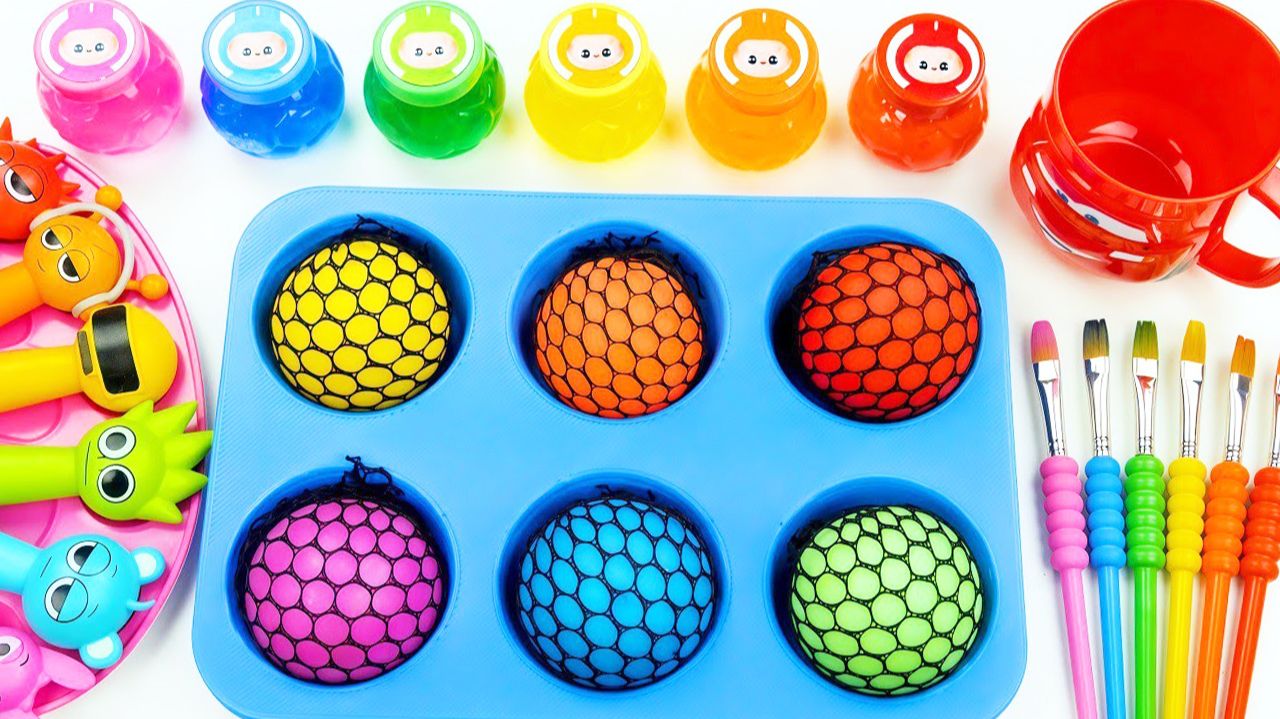 Мультики для малышей. Яркий слайм и яркие Спрунки с желешками. Смотреть онлайн мультики детям. смотреть онлайн